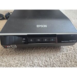 Epson Perfection V600 Photo & Document Scanner w/AC Adapter & USB Cable Tested